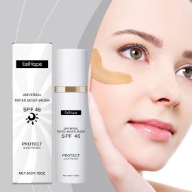 SPF46 Tinted Moisturizer Daily UV Defense Cream Lightweight All-in-One Hydrating Skin Protector Natural Even Tone Non-Greasy Face Body Sun Care For Be