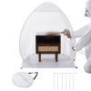 Spray Paint Shelter, 40 x 35 x 40 in Pop-Up Portable Spray Paint Tent with Built-In Floor, Exhaust Window and Storage Bag