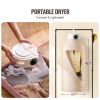Portable Clothes Dryer, Clothes Dryer with Dryer Bag, PTC Heating & LED Display, Foldable Mini Dryer with 5-H Timer for Apartments, Dorms, RVs