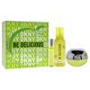 DKNY Be Delicious by Donna Karan for Women - 3 Pc Gift Set 3.4oz EDP Spray, 0.5oz EDP Spray, 5.1oz Shower Mousse