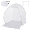 Spray Paint Shelter, 40 x 35 x 40 in Pop-Up Portable Spray Paint Tent with Built-In Floor, Exhaust Window and Storage Bag