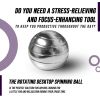 Rotating Desktop Spinning Ball Fidget Toy - Kinetic Desk Toy for Stress Relief, Anxiety & Focus