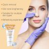 Orange Enzyme Mild Exfoliating Facial Gel, Gentle Face Skin Exfoliator for Dead Skin Removal, Hydrating Brightening Facial Cleansing Gel