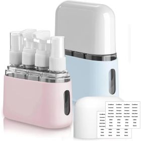 Travel Bottle Set, 8-Pack TSA Approved Travel Size Bottles, Travel Container Dispenser, Travel Shampoo Bottles For Cosmetics Conditioner And Lotion (Option: plastic)