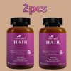 Hair growth vitamins containing 1,000 mcg ofbiotin, collagen, saw palmetto, and other naturalingredients to promote stronger, healthier hair,skin